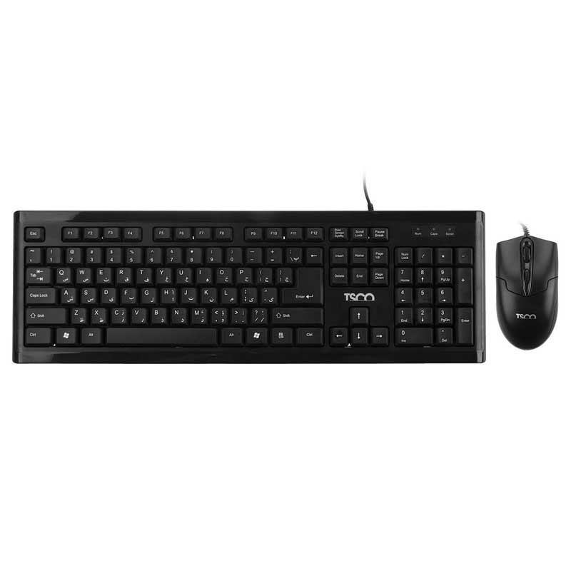 ست کیبورد و موس باسیم تسکو TSCO TKM 8050 با موس 1200DPI