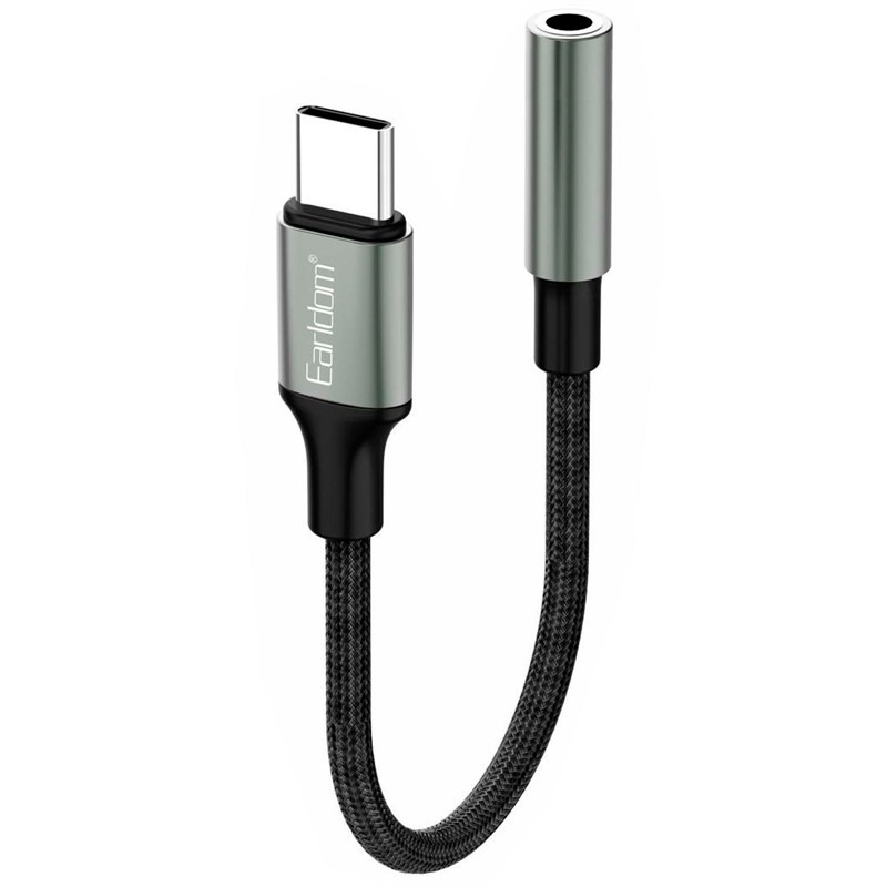 تبدیل Type-C به جک 3.5 میلی‌متری ارلدام Earldom ET-OT77 طول 12cm