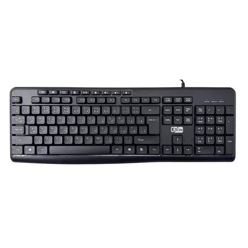 کیبورد باسیم اکسون Exon K07 با 113 کلید و حروف فارسی