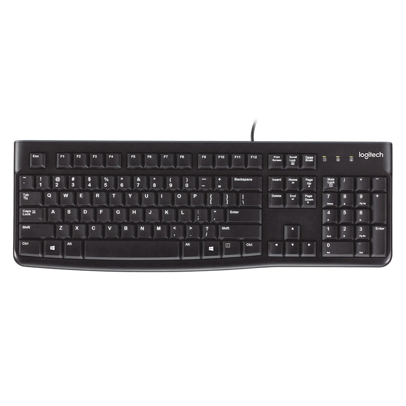کیبورد باسیم لاجیتک Logitech K120 مقاوم در برابر پاشش