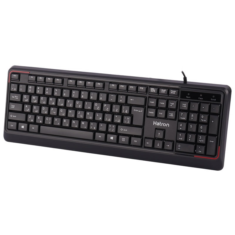 کیبورد باسیم هترون Hatron HK180 با 104 کلید