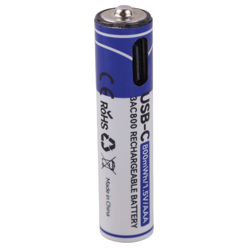 باتری نیم‌قلمی شارژی DRcell 3AC800 AAA ظرفیت 533mAh بسته 2 عددی
